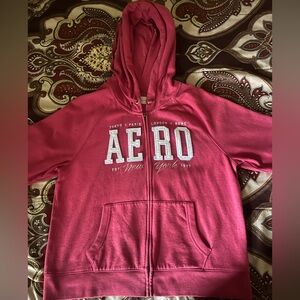 Aeropostale women’s Pink Zip-Up Hoodie